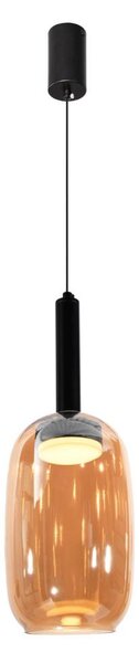 Lustr na lanku BUENO 1xGX53/9W/230V pr. 15 cm kouřová hnědá