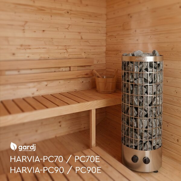 Elektrická saunová kamna Harvia Cilindro PC70E (6,8 kW) s Wi‑Fi modulem