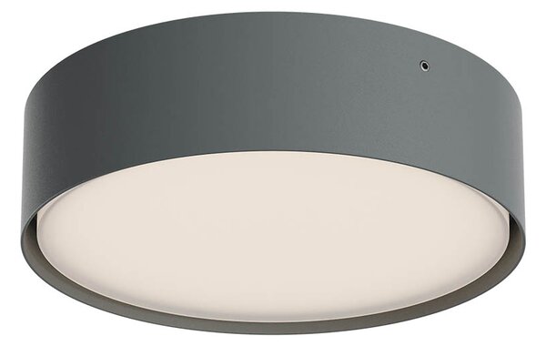 Redo Venkovní stropní LED svítidlo NOX, pr.22 cm, 21W, CCT 2700/3000K, IP65 Barva: Černá, Stmívání, řízení: ON/OFF (bez stmívání)