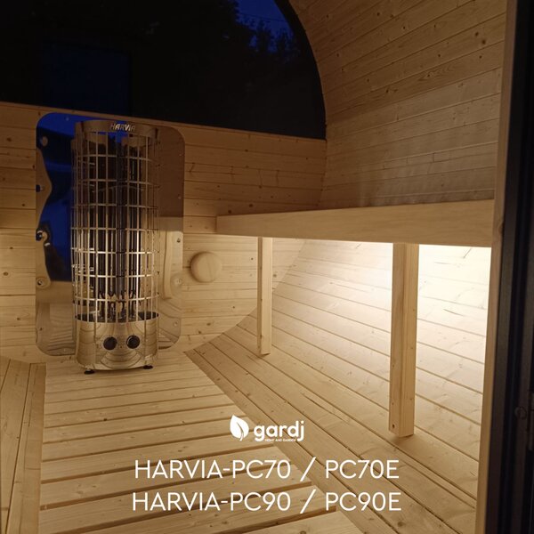 Elektrická saunová kamna Harvia Cilindro PC70E (6,8 kW) s Wi‑Fi modulem