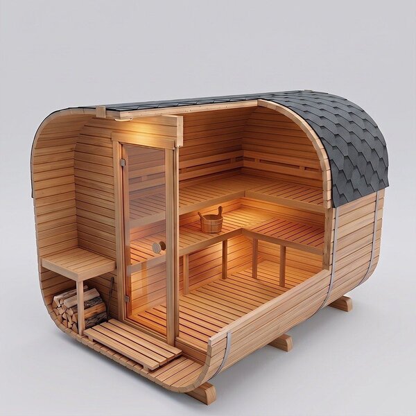 Zahradní sauna QUADRO QL 240 cm