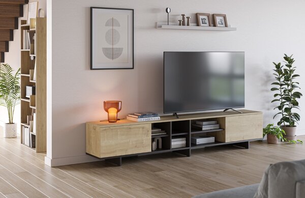 Marckeric TV stolek Cequoia 230 x 35,5 cm s dubovým dekorem