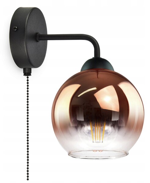 Nástěnné svítidlo Luxolar čiré, černé, zlaté E27 60 W