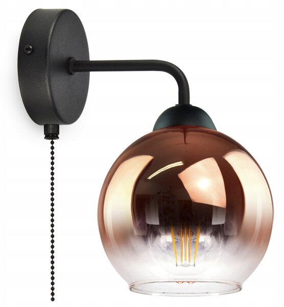Nástěnné svítidlo Luxolar čiré, černé, zlaté E27 60 W