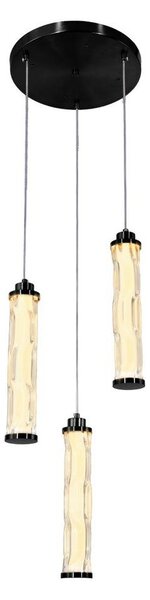 LED Lustr na lanku CORTE LED/25W/230V černá