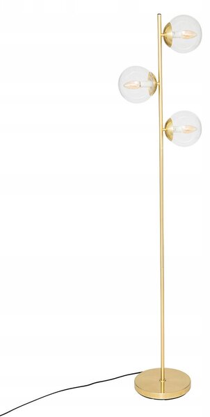 STOJACÍ LAMPA ZLATÁ 3 KOULE lampa do obýváku COL výška 162 cm
