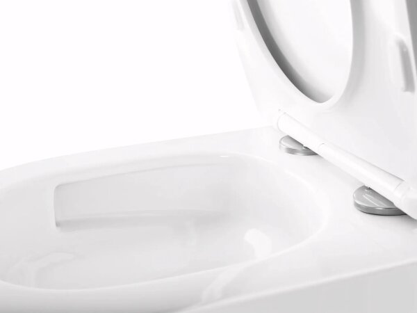 REA-C6800 - Závěsné WC s prkénkem TITO TORNADO RIMLESS keramika/bílá