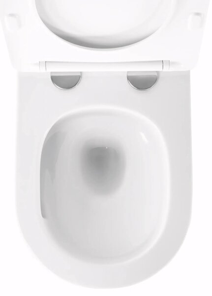 REA-C6800 - Závěsné WC s prkénkem TITO TORNADO RIMLESS keramika/bílá