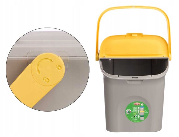 Odpadkový koš Stefanplast 28 l žlutý