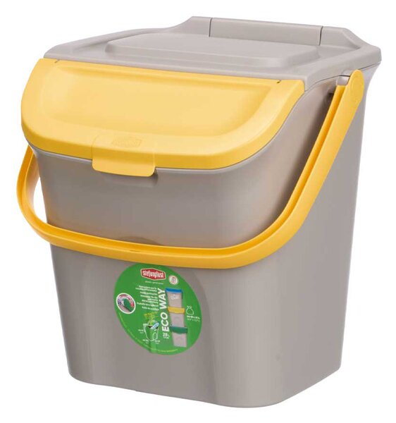 Odpadkový koš Stefanplast 28 l žlutý