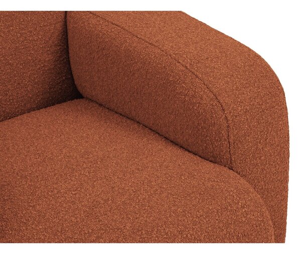 Hnědá pohovka z textilie bouclé 170 cm Molino – Micadoni Home