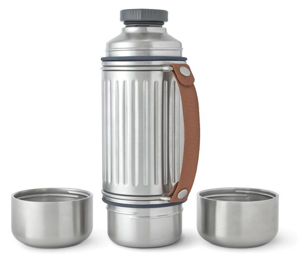 Outdoorová termoska Duo, 1l, Black+Blum, stříbrná