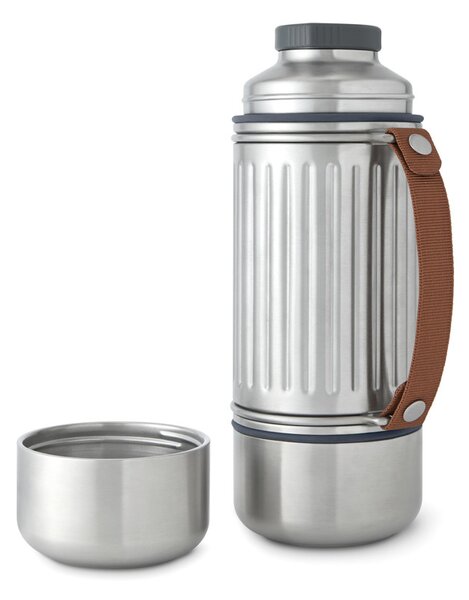 Outdoorová termoska Duo, 1l, Black+Blum, stříbrná