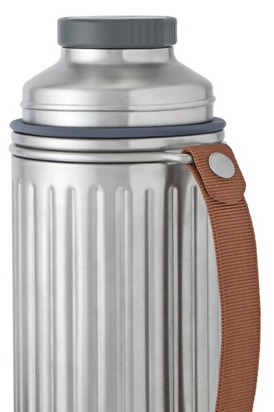 Outdoorová termoska Duo, 1l, Black+Blum, stříbrná