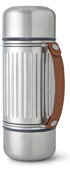 Outdoorová termoska Duo, 1l, Black+Blum, stříbrná
