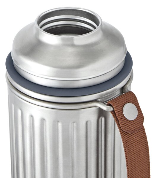 Outdoorová termoska Duo, 1l, Black+Blum, stříbrná