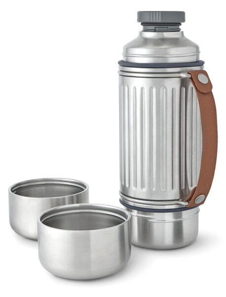 Outdoorová termoska Duo, 1l, Black+Blum, stříbrná