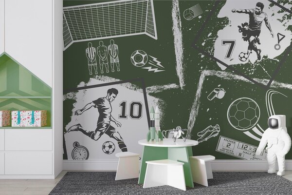 Fototapeta Koláž z různých sportovních snímků, Fotbalové fototapety, Populární fototapety, w03122v2 - Tapeko.co.cz