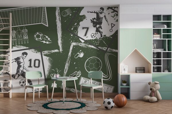 Fototapeta Koláž z různých sportovních snímků, Fotbalové fototapety, Populární fototapety, w03122v2 - Tapeko.co.cz