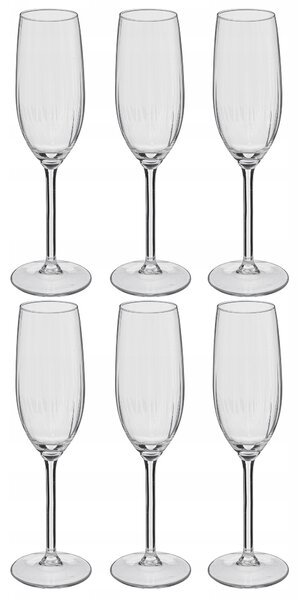 Skleničky na Martini, skleničky na šampaňské Secret De Gourmet bezbarvé 210ml 6 ks