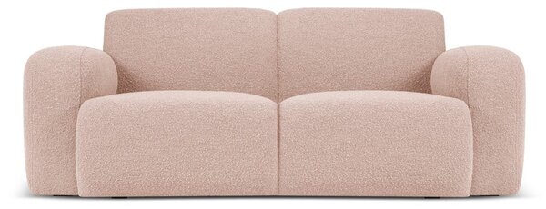 Růžová pohovka z textilie bouclé 170 cm Molino – Micadoni Home
