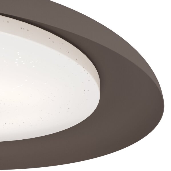 Eglo 99704 - LED Stropní svítidlo PENJAMO LED/17,1W/230V hnědá
