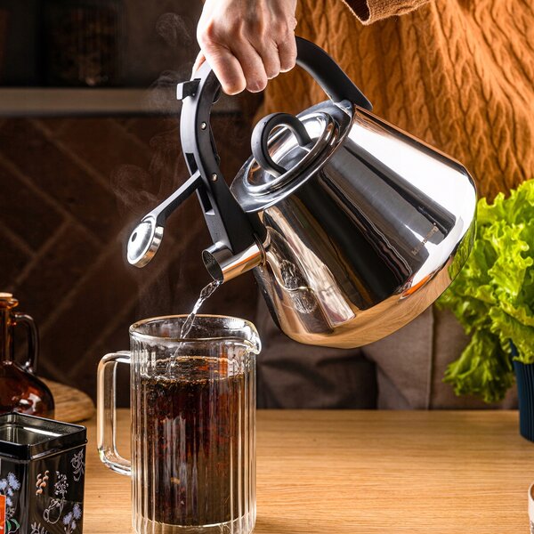 Tradiční ocelová Konvice Klausberg 2,5 l stříbrná