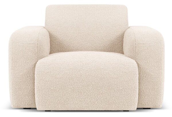 Béžové křeslo z textilie bouclé Molino – Micadoni Home