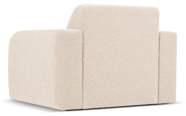 Béžové křeslo z textilie bouclé Molino – Micadoni Home