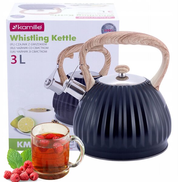 Tradiční ocelová Konvice Kamille KM-1076 3 l