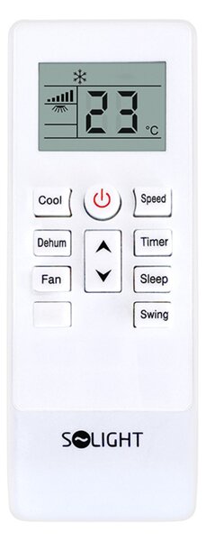 Solight mobilní klimatizace 12000 BTU, smart WiFi, chlazení, odvlhčování, ventilátor DAC-12000