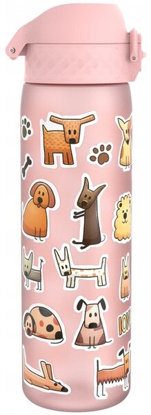 Láhev na vodu Ion8 Dogs 500 ml růžová