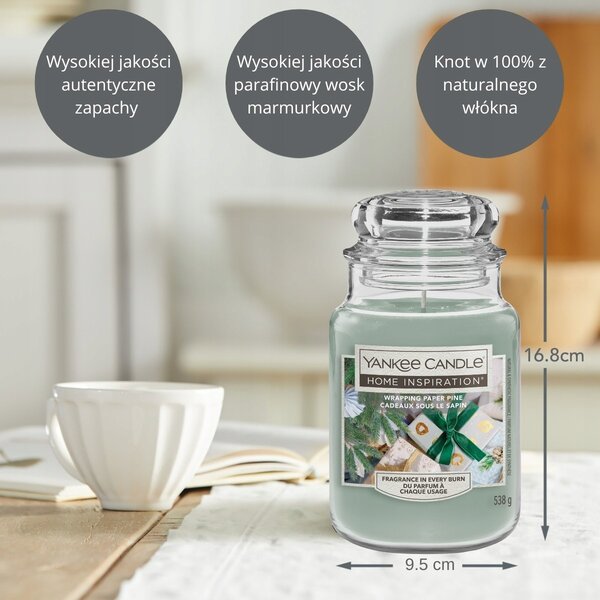 Parafínová vonná svíčka Wrapping Paper Pine Yankee Candle 1 ks