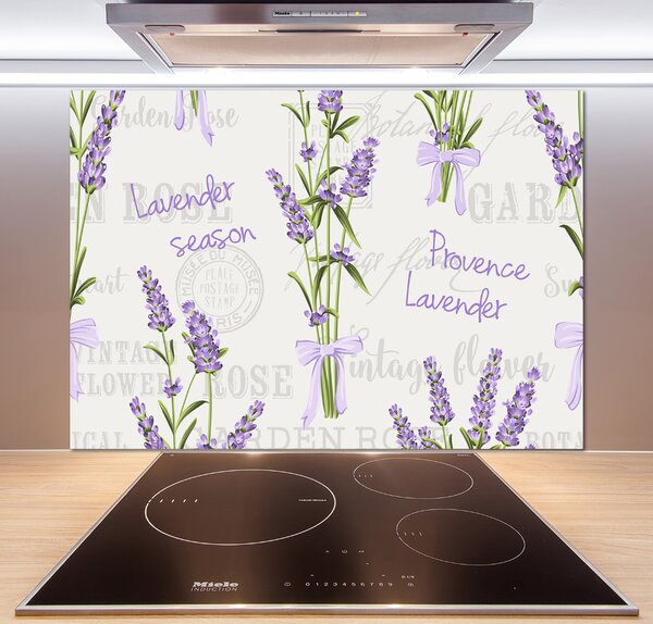 Skleněný panel do kuchyně Levandule pksh-98906827