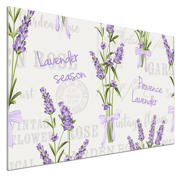Skleněný panel do kuchyně Levandule pksh-98906827