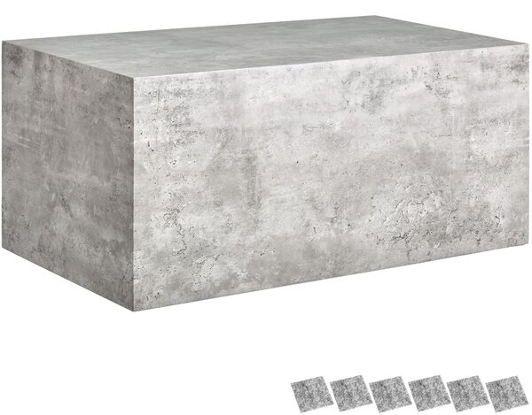 Tectake Konferenční stolek Lasley, nosnost 45 kg - Vzhled betonu, 90 x 50 x 40 cm