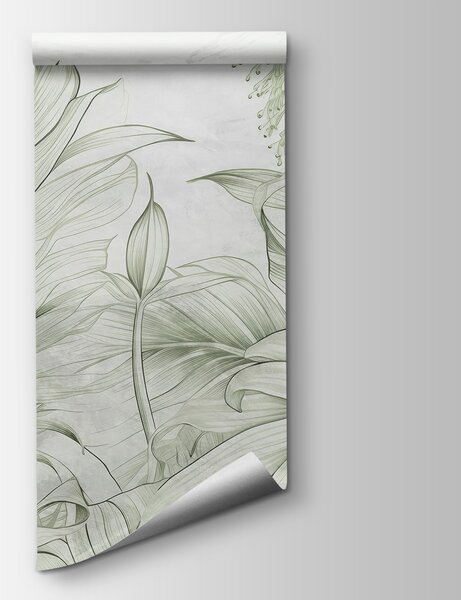 Fototapeta Jemná zeleň v jemném botanickém designu, Přírodní fototapety, Populární fototapety, w03201v2 - Tapeko.co.cz