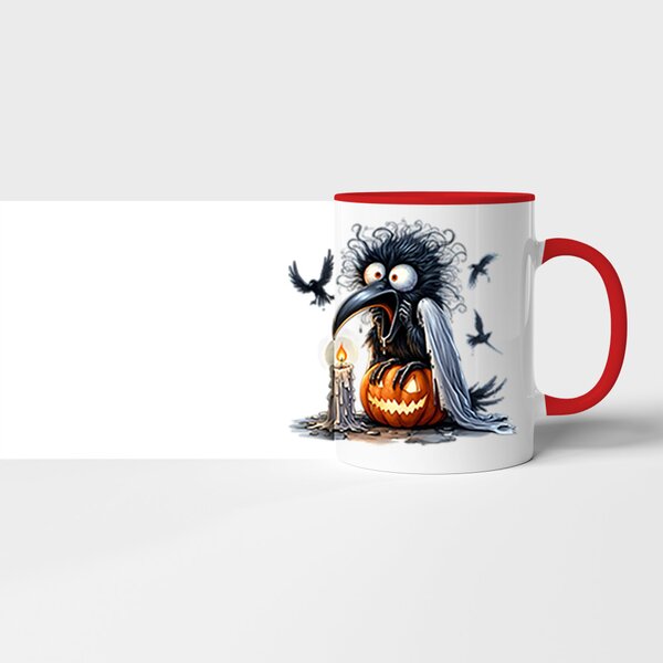 Hrnek Halloween vrána