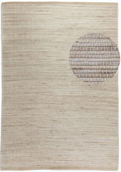 Jutový a vlněný Koberec Handloom 105962 Šedohnědý 80x200
