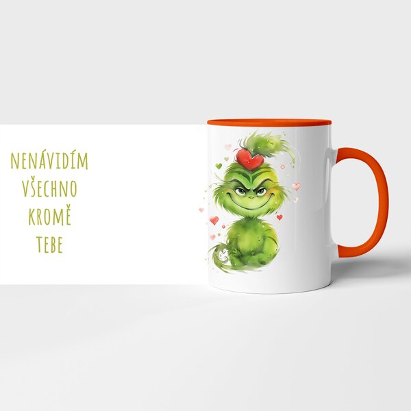 Hrnek grinch nenávidím všechno krome tebe 2 w