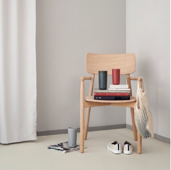 Termohrnek to go I:cons Stelton 0,2 l šedý soft light grey