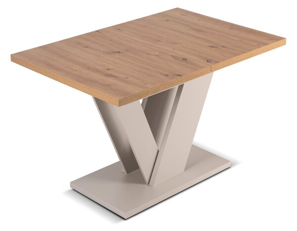 JAKS Rozkládací jídelní stůl Clark 120–160 cm dub Artisan / kašmír