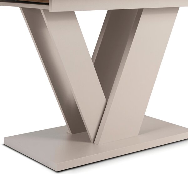 JAKS Rozkládací jídelní stůl Clark 120–160 cm dub Artisan / kašmír