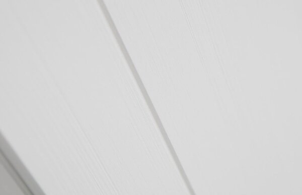 Bílá šatní skříň z borovicového dřeva 111x202 cm Ties – WOOOD
