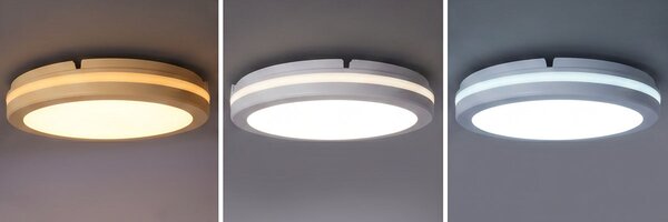 SOLIGHT GARI LED stropní osvětlení bílé 26W 2340lm 3CCT IP65 30cm
