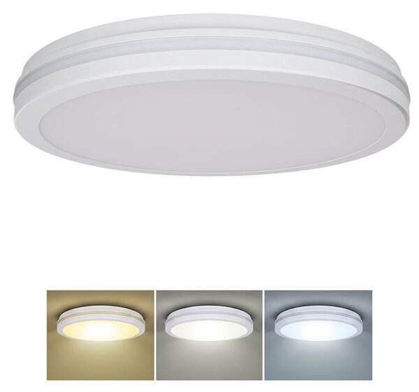 SOLIGHT GARI LED stropní osvětlení bílé 44W 3960lm 3CCT IP65 40cm