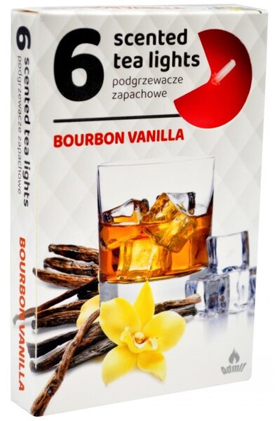 Vonné čajové svíčky 6ks, Bourbon Vanilla