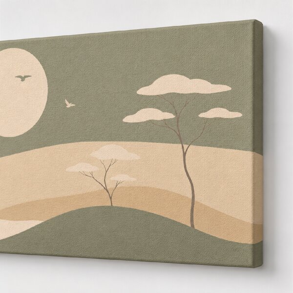 Obraz na plátně - Jen tak plout mezi stromy FeelHappy.cz Velikost obrazu (šířka x výška): 60 x 20 cm