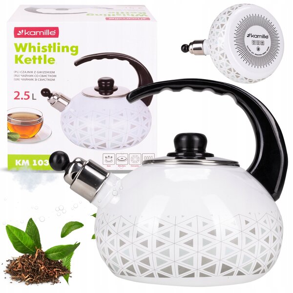 Konvice tradiční ocelová smaltovaná Kamille 2,5 l vícebarevná