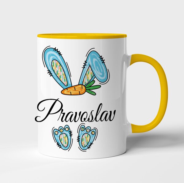 Velikonoční hrnek se jménem Pravoslav